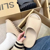EVA Soft Thick Soled Slippers Women's Summer Fashion Wear Slippers Home Shower Sandals Men's Beach Shoes Women's Sandals
